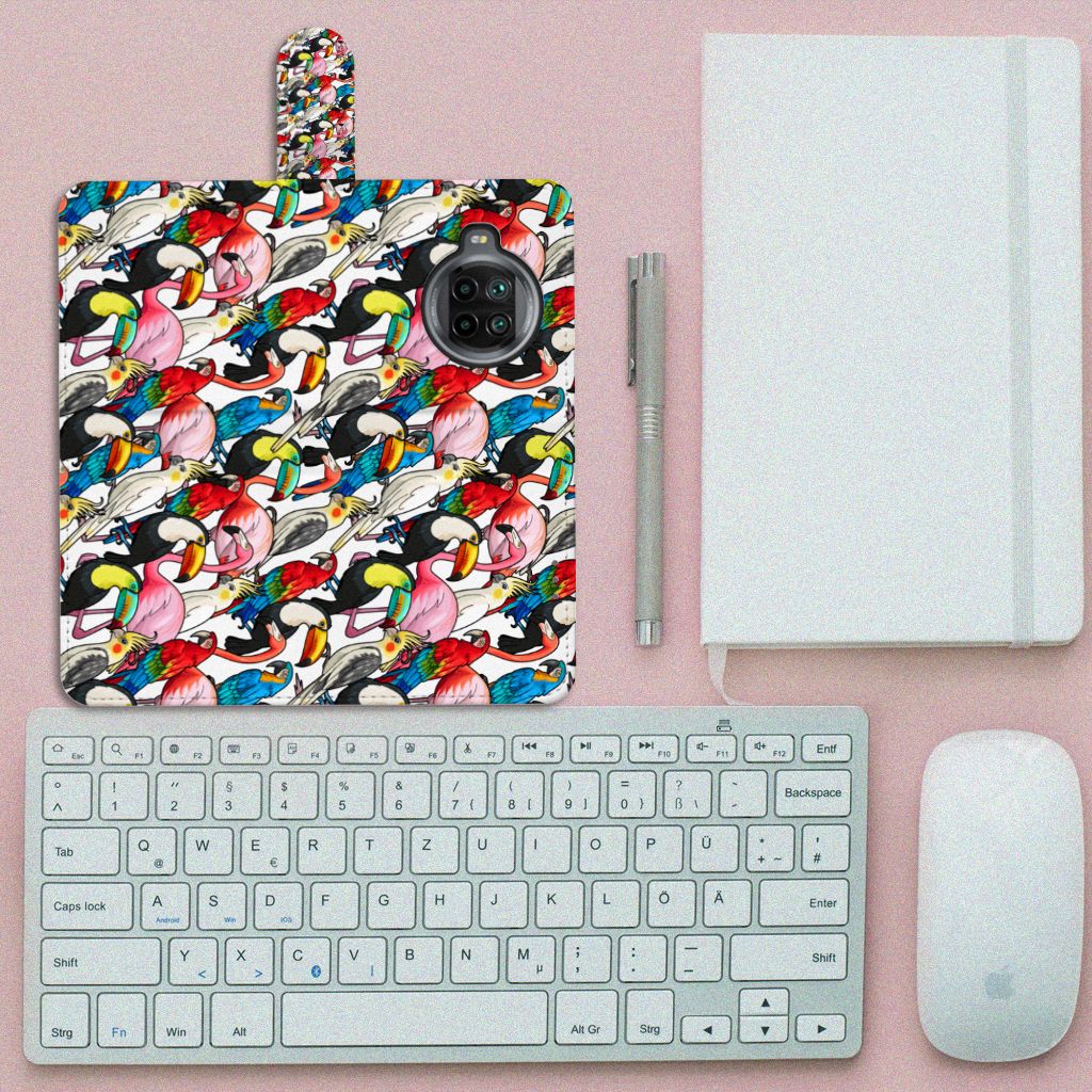 Xiaomi Mi 10T Lite Telefoonhoesje met Pasjes Birds