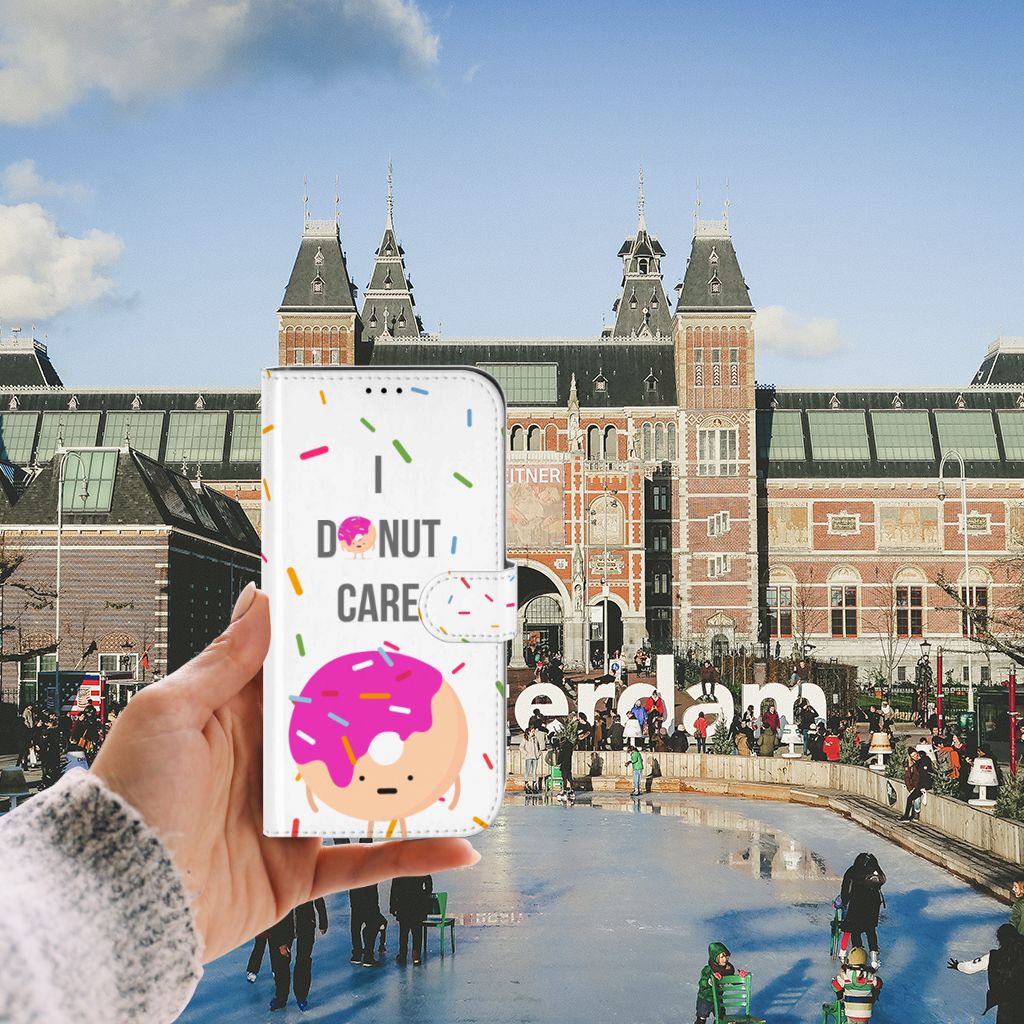 iPhone 13 Pro Max Book Cover Donut Roze