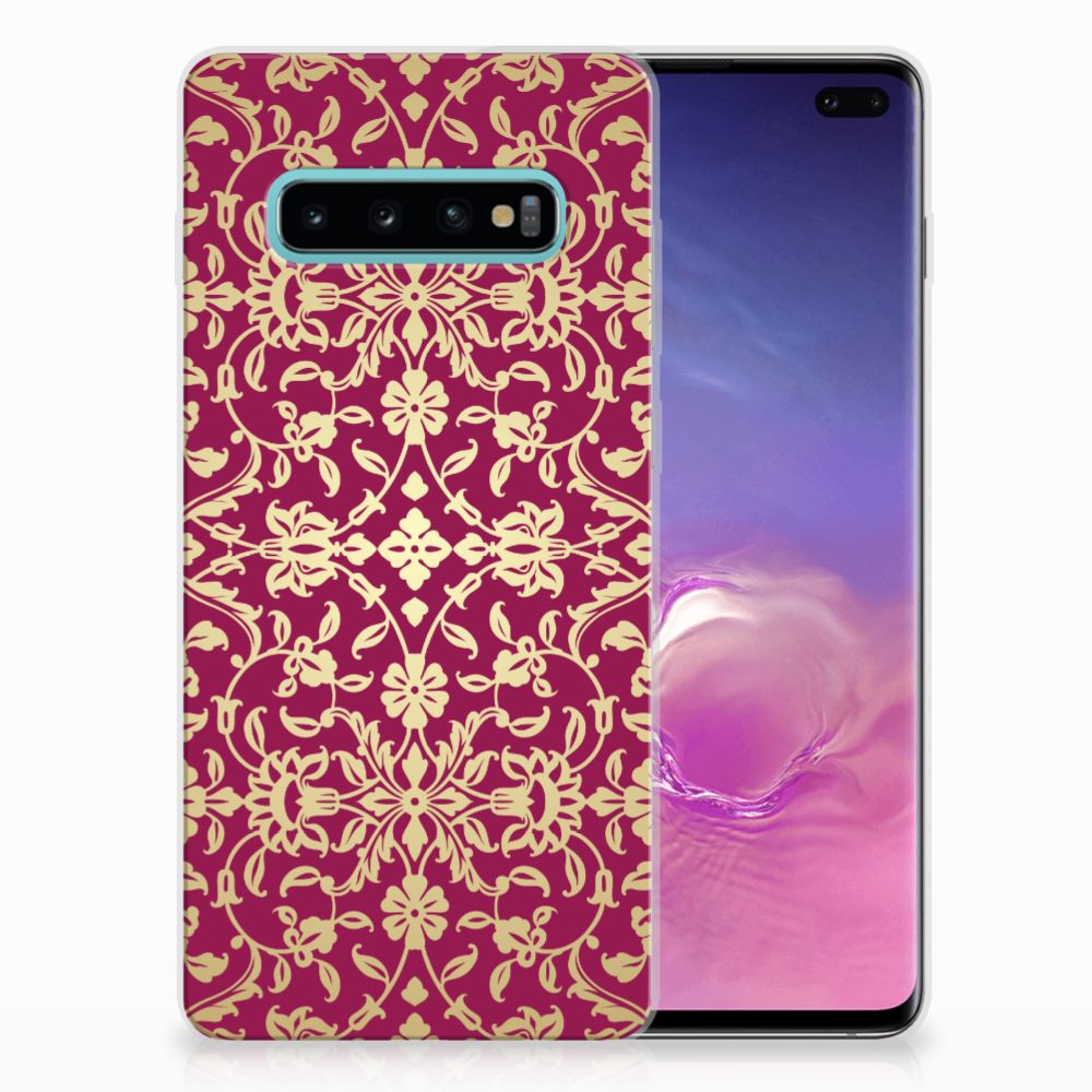 Siliconen Hoesje Samsung Galaxy S10 Plus Barok Pink
