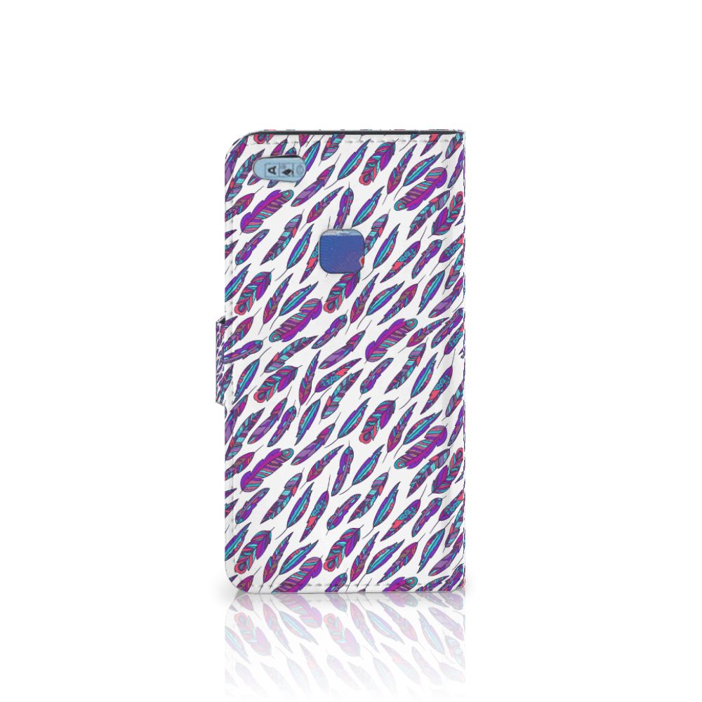 Huawei P10 Lite Telefoon Hoesje Feathers Color