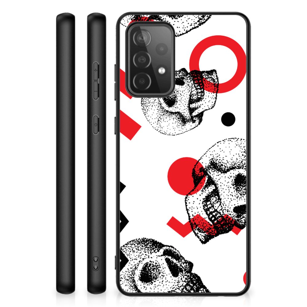 Telefoonhoesje Samsung Galaxy A72 (5G/4G) Skull Red