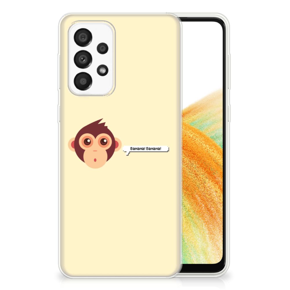 Samsung Galaxy A33 5G Telefoonhoesje met Naam Monkey B2C Telecom