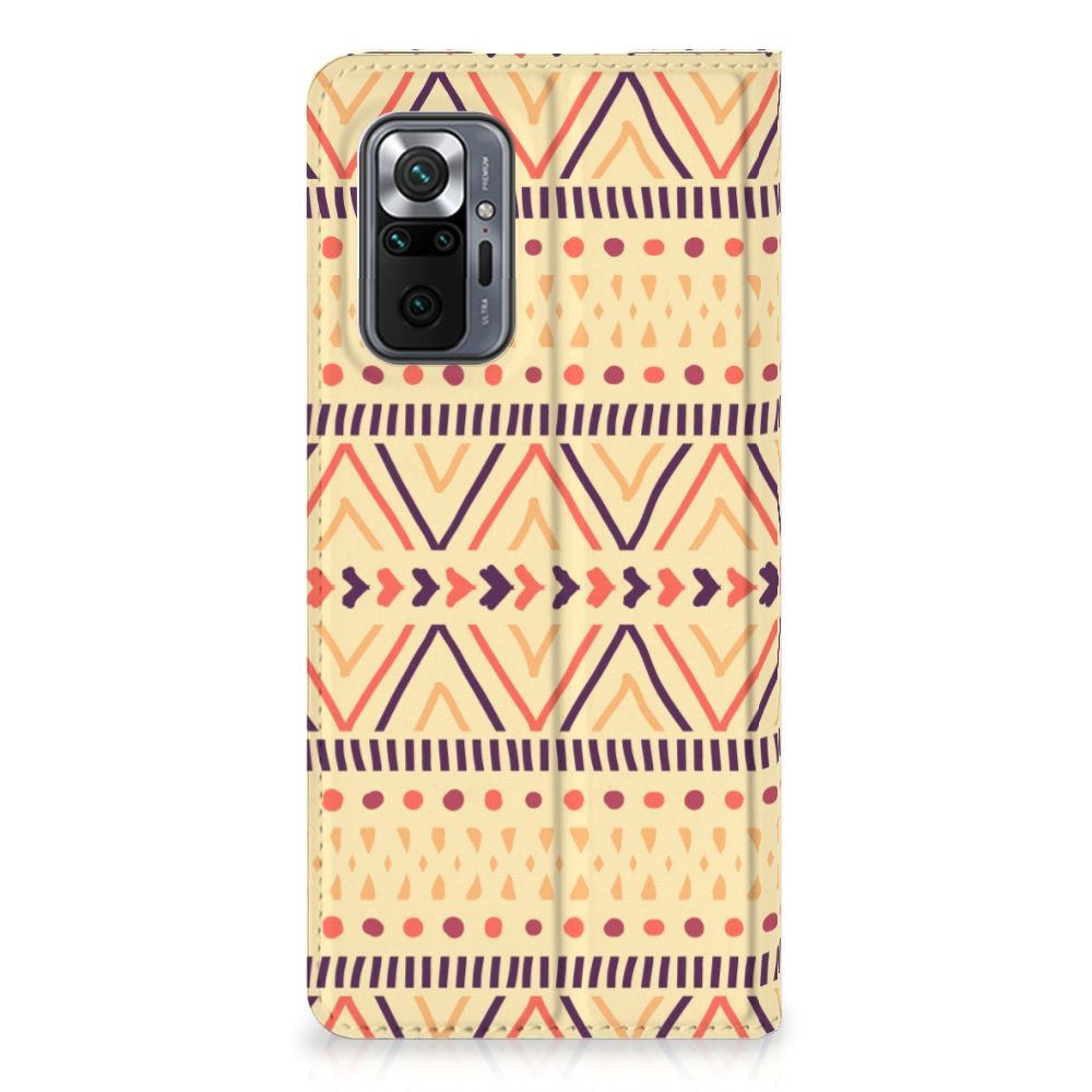 Xiaomi Redmi Note 10 Pro Hoesje met Magneet Aztec Yellow - B2C Telecom