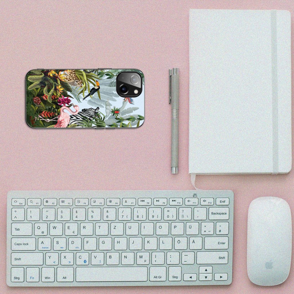 Dierenprint Telefoonhoesje voor Apple iPhone 13 Jungle B2C Telecom