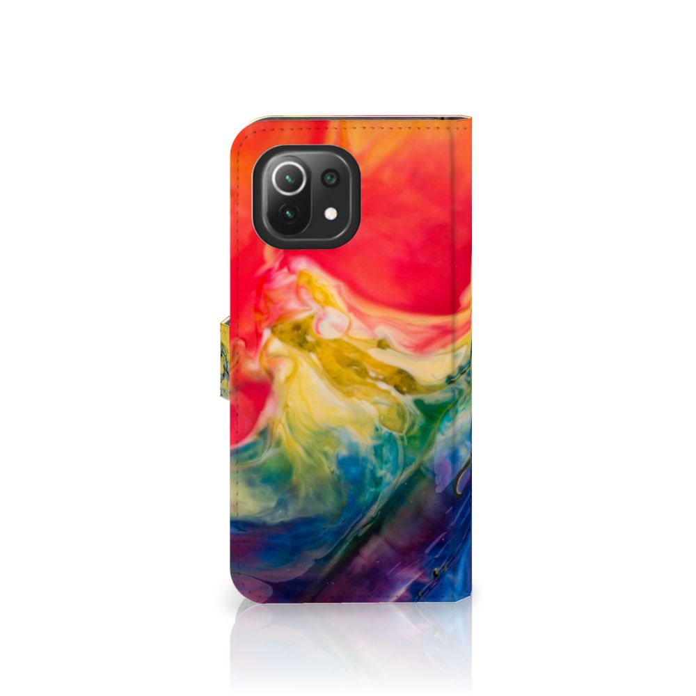 Hoesje Xiaomi 11 Lite 5G NE | Mi 11 Lite Watercolor Dark
