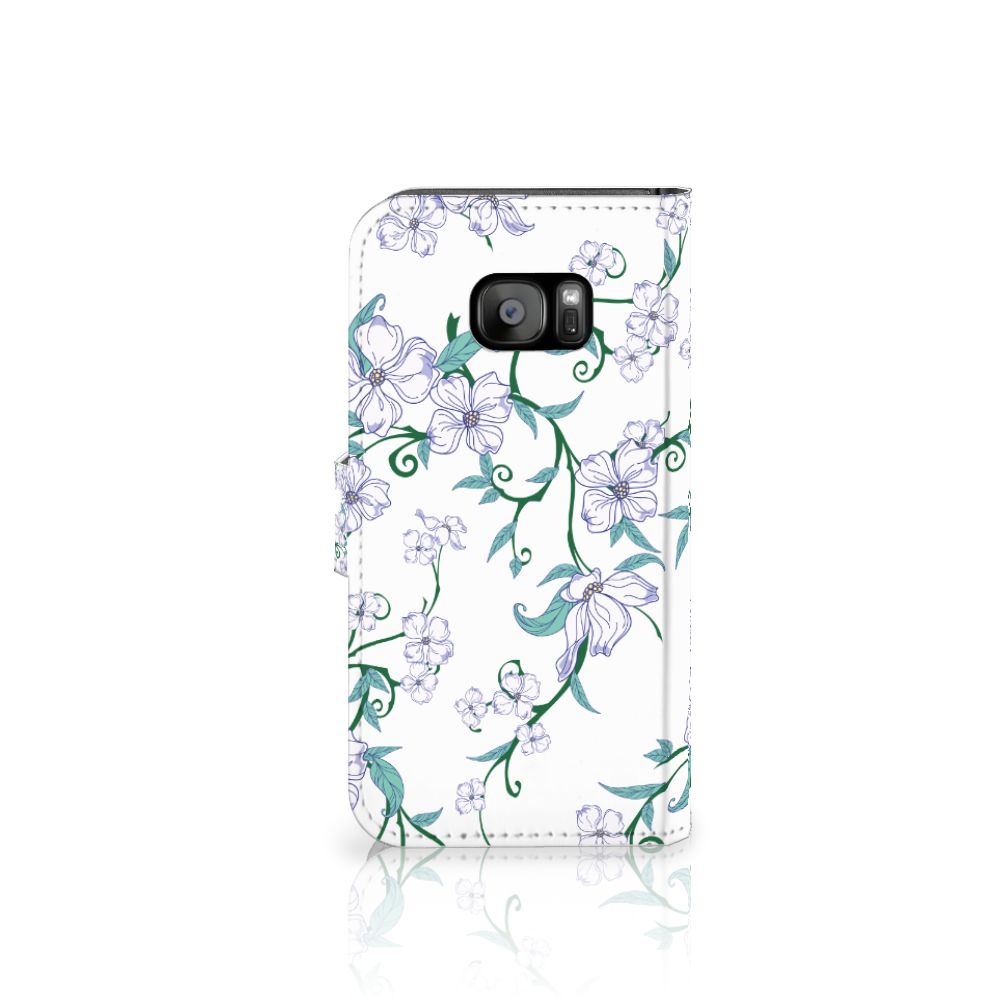 Samsung Galaxy S7 Edge Uniek Hoesje Blossom White