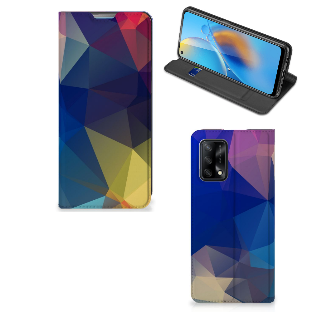 OPPO A74 4G Stand Case Polygon Dark - B2C Telecom