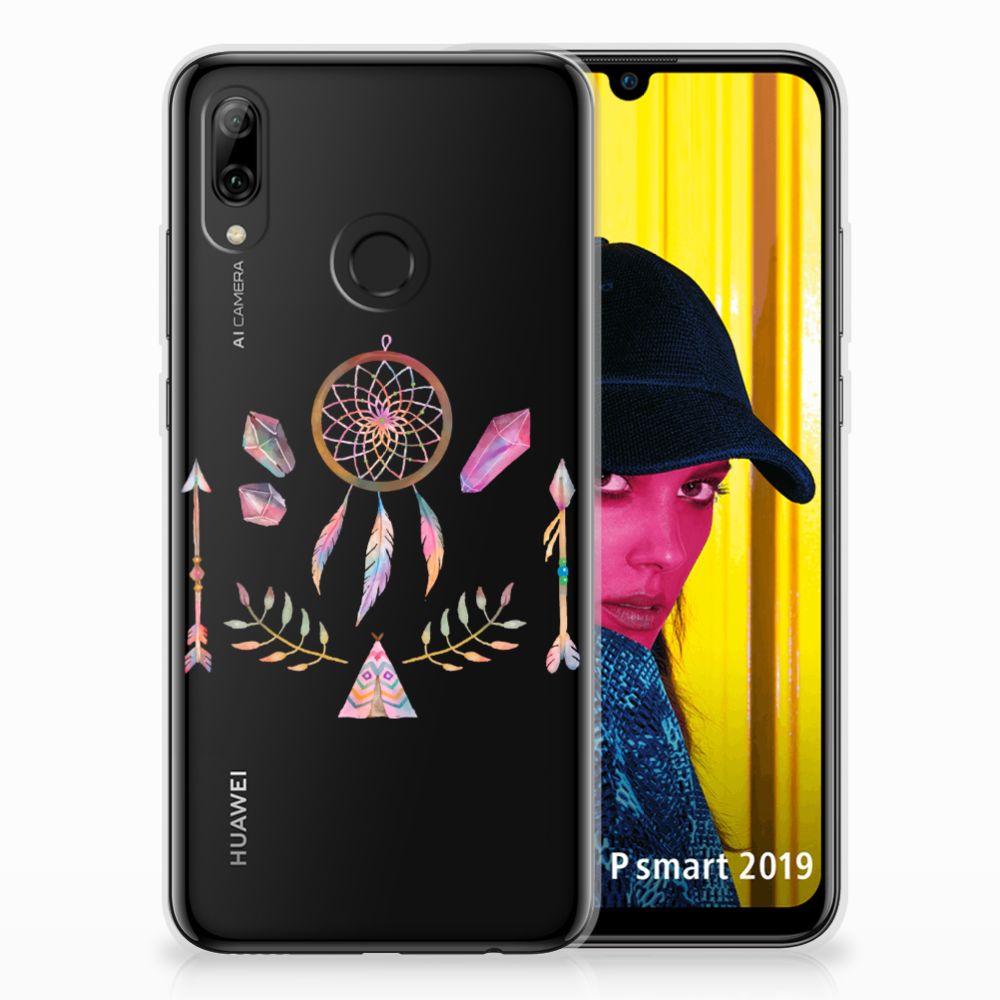 Huawei P Smart 2019 Telefoonhoesje met Naam Boho Dreamcatcher