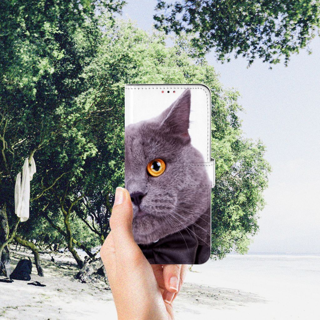 Samsung Galaxy A13 (4G) Telefoonhoesje met Pasjes Kat