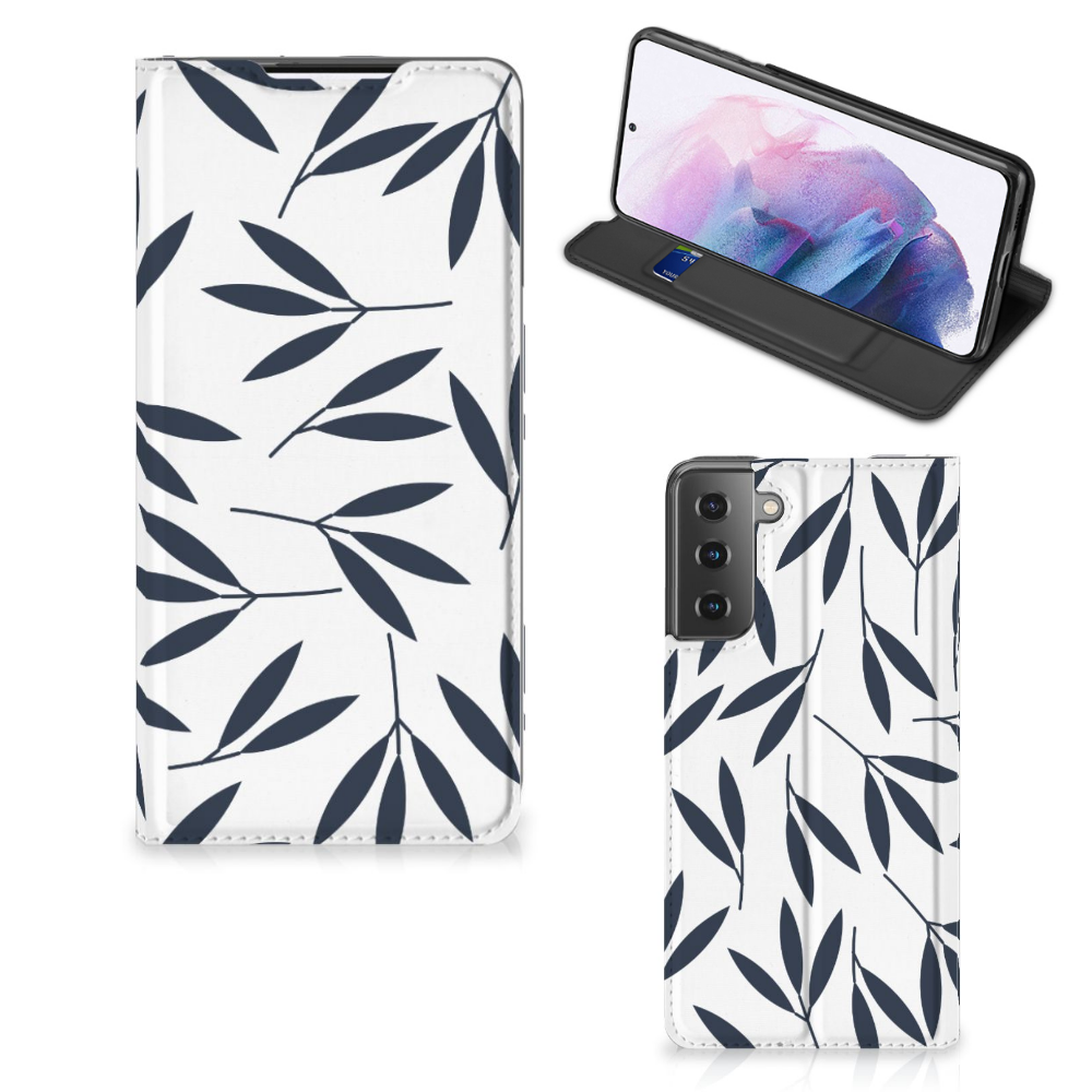 Samsung Galaxy S21 Plus Smart Cover Leaves Blue - B2C Telecom