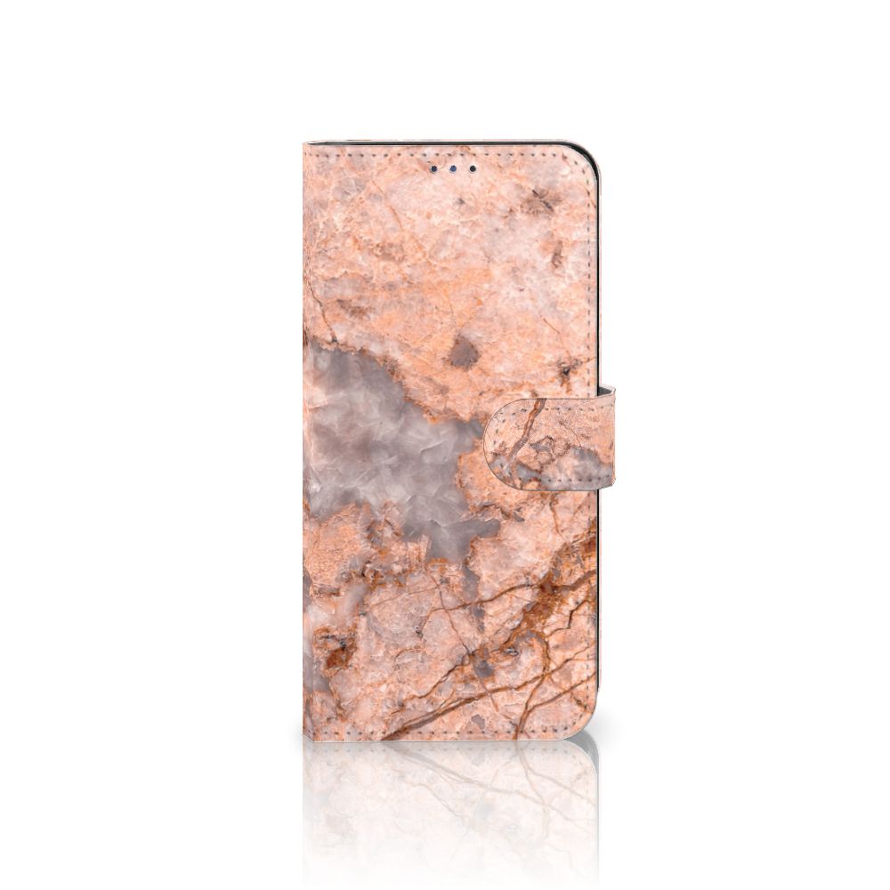 Motorola Moto G22 Bookcase Marmer Oranje