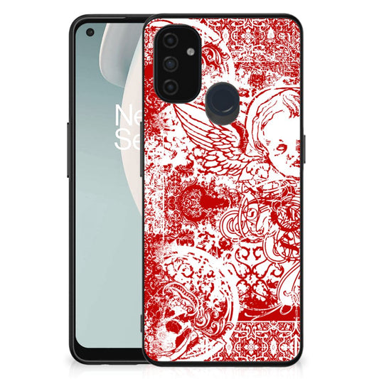 Telefoonhoesje OnePlus Nord N100 Angel Skull Rood