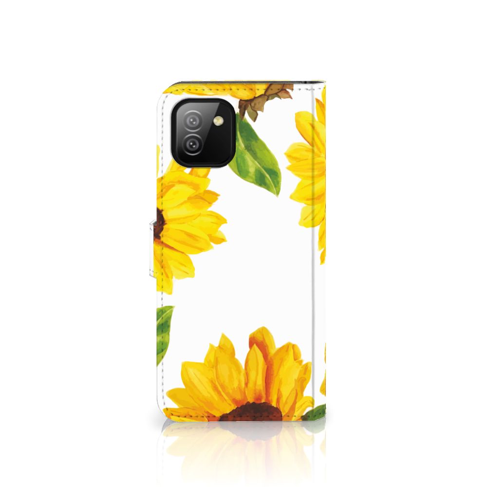 Hoesje voor Samsung Galaxy A03 Zonnebloemen