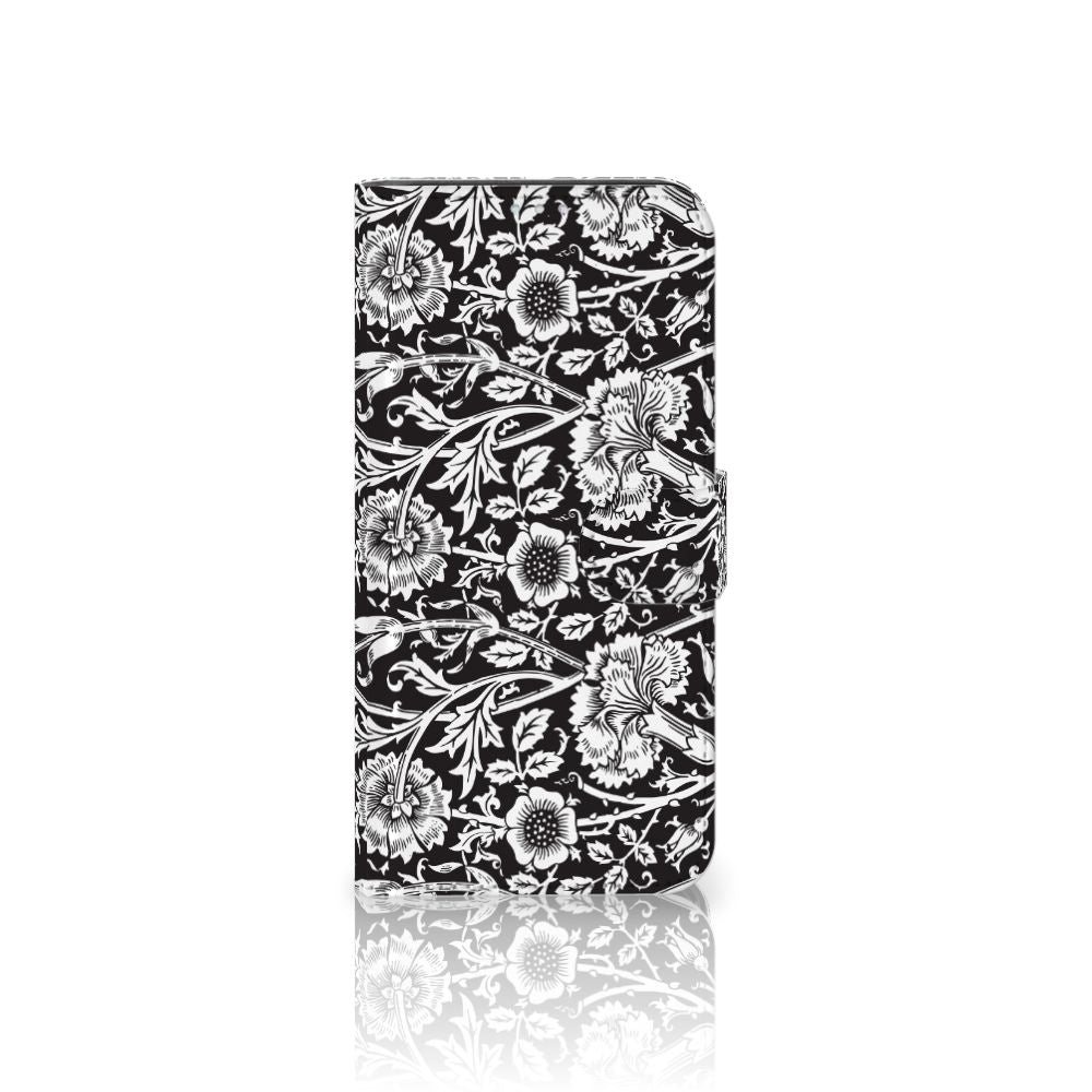 Motorola G8 Power Hoesje Black Flowers