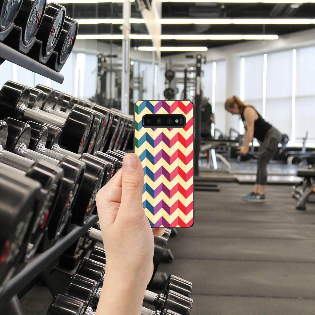 Samsung Galaxy S10 Bumper Case Zigzag Multi Color B2C Telecom
