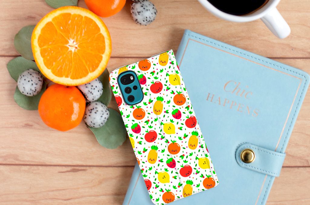 Motorola Moto G22 Flip Style Cover Fruits - B2C Telecom