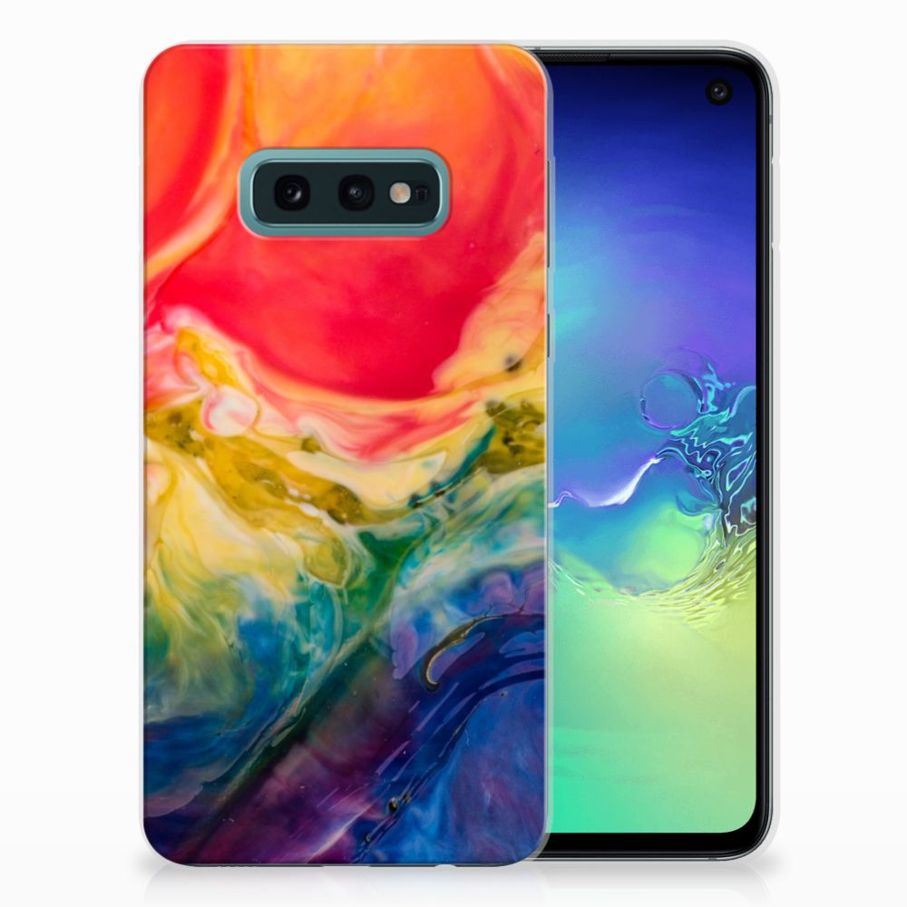 Hoesje maken Samsung Galaxy S10e Watercolor Dark