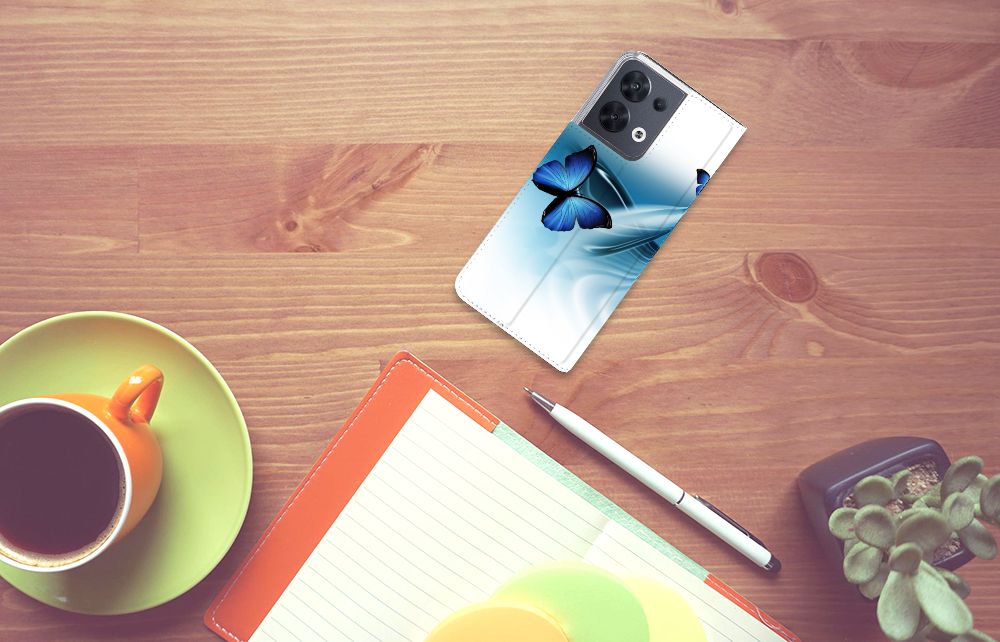 OPPO Reno8 Hoesje maken Vlinders - B2C Telecom