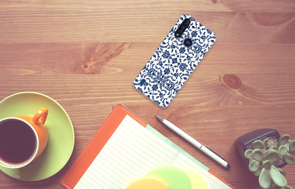 Motorola Moto G8 Power Lite TPU Case Flower Blue