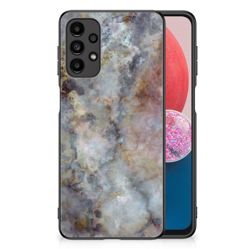 Samsung Galaxy A13 4G Marmeren Print Telefoonhoesje Marmer Grijs B2C Telecom