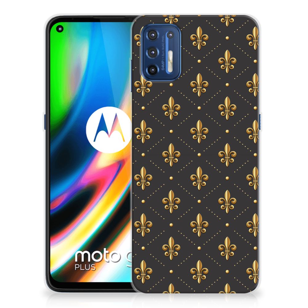 Motorola Moto G9 Plus TPU bumper Franse Lelie