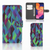 Samsung Galaxy A10 Book Case Abstract Green Blue