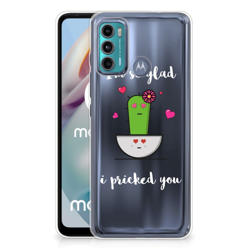 Motorola Moto G60 Telefoonhoesje met Naam Cactus Glad B2C Telecom