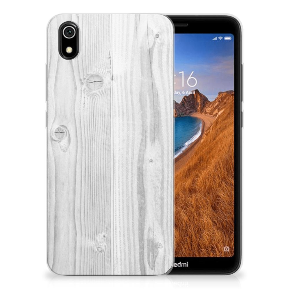 Xiaomi Redmi 7A Bumper Hoesje White Wood