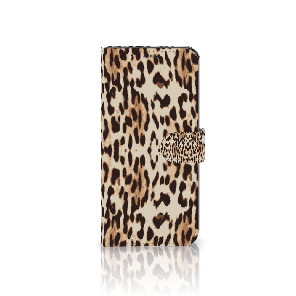 Motorola Moto G22 Telefoonhoesje met Pasjes Leopard