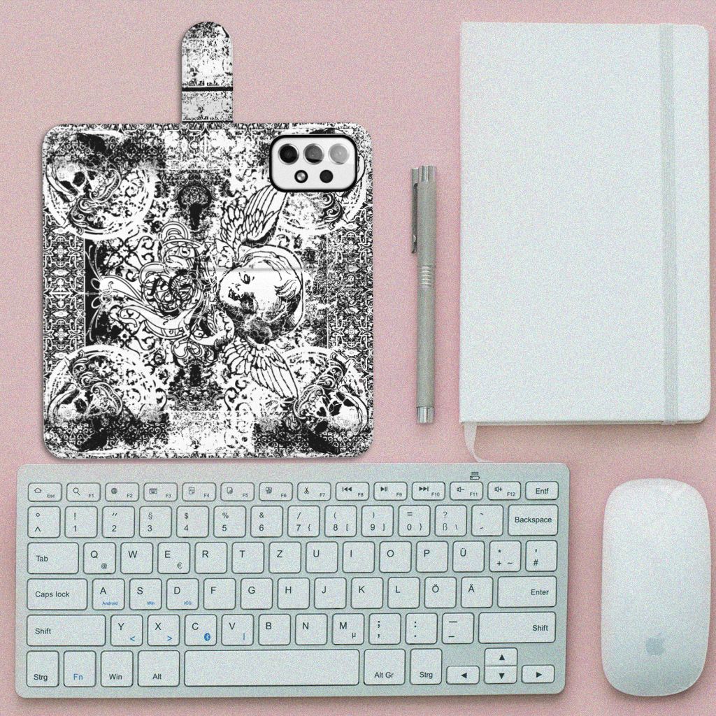 Telefoonhoesje met Naam Samsung Galaxy A73 5G Skulls Angel