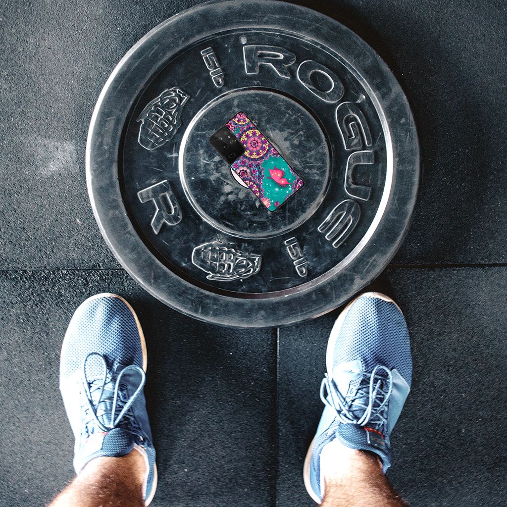 Samsung Galaxy S21 Ultra Leuk Telefoonhoesje Cirkels en Vlinders B2C Telecom