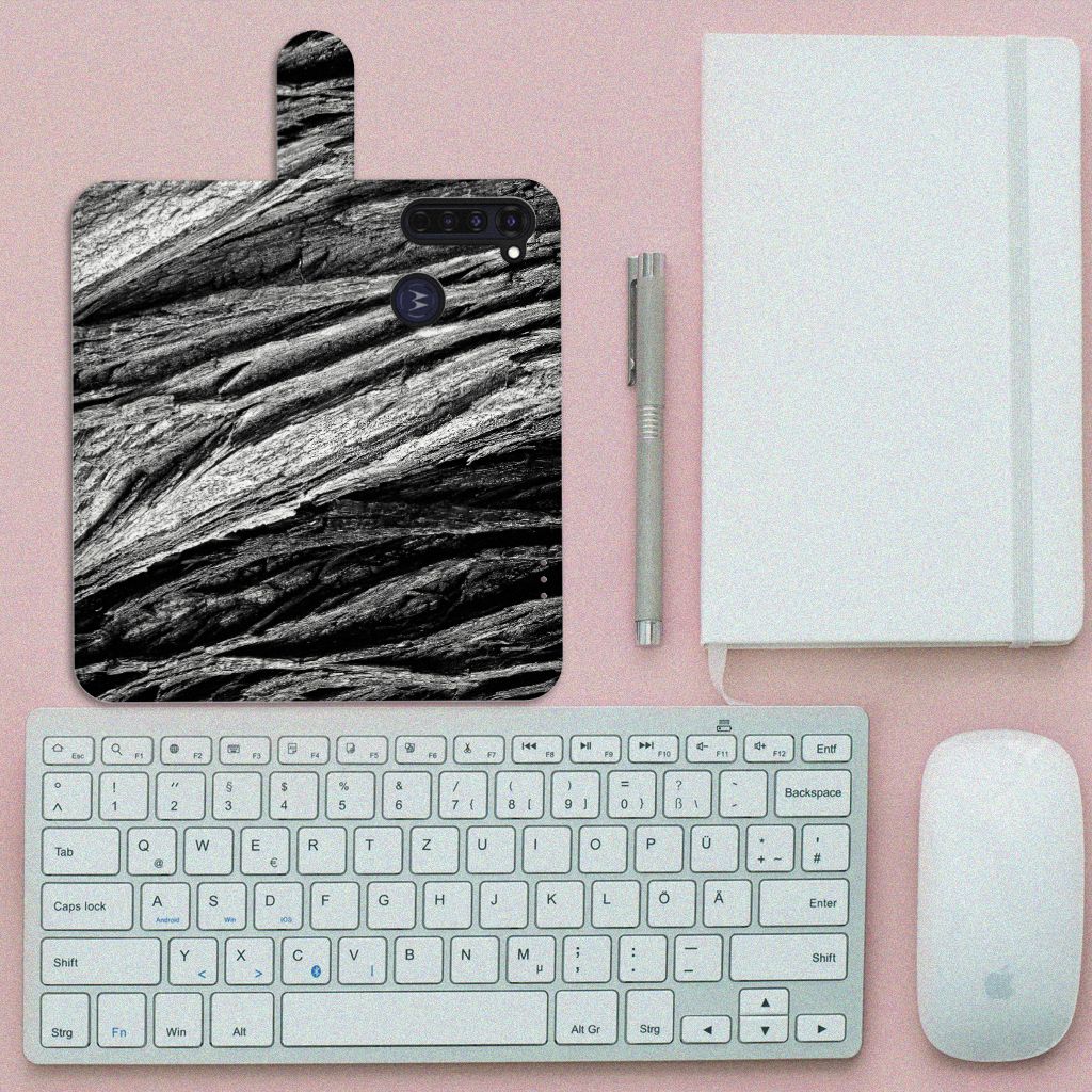 Book Style Case Motorola Moto G Pro Boomschors Grijs