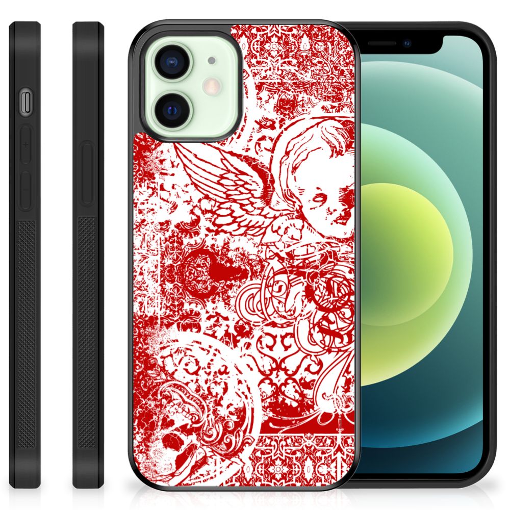 Mobiel Case iPhone 12 Mini Angel Skull Rood