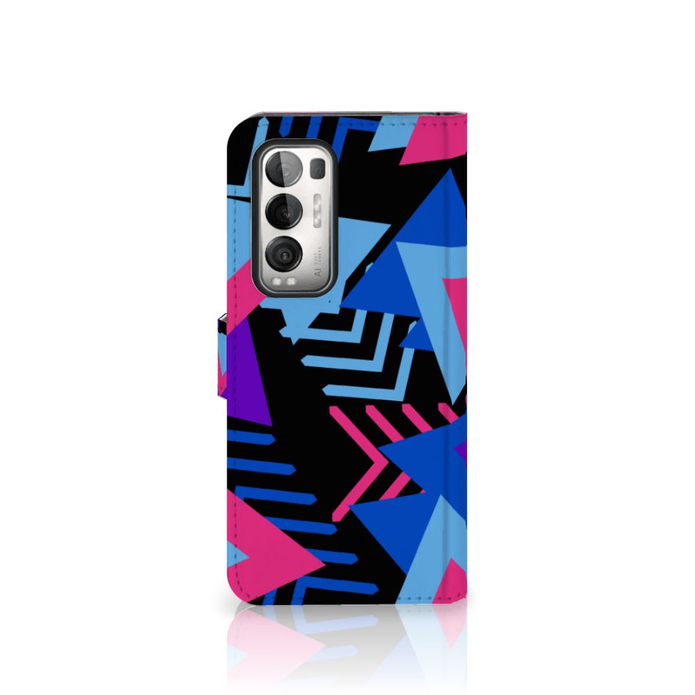 OPPO Find X3 Neo 5G Book Case Funky Triangle