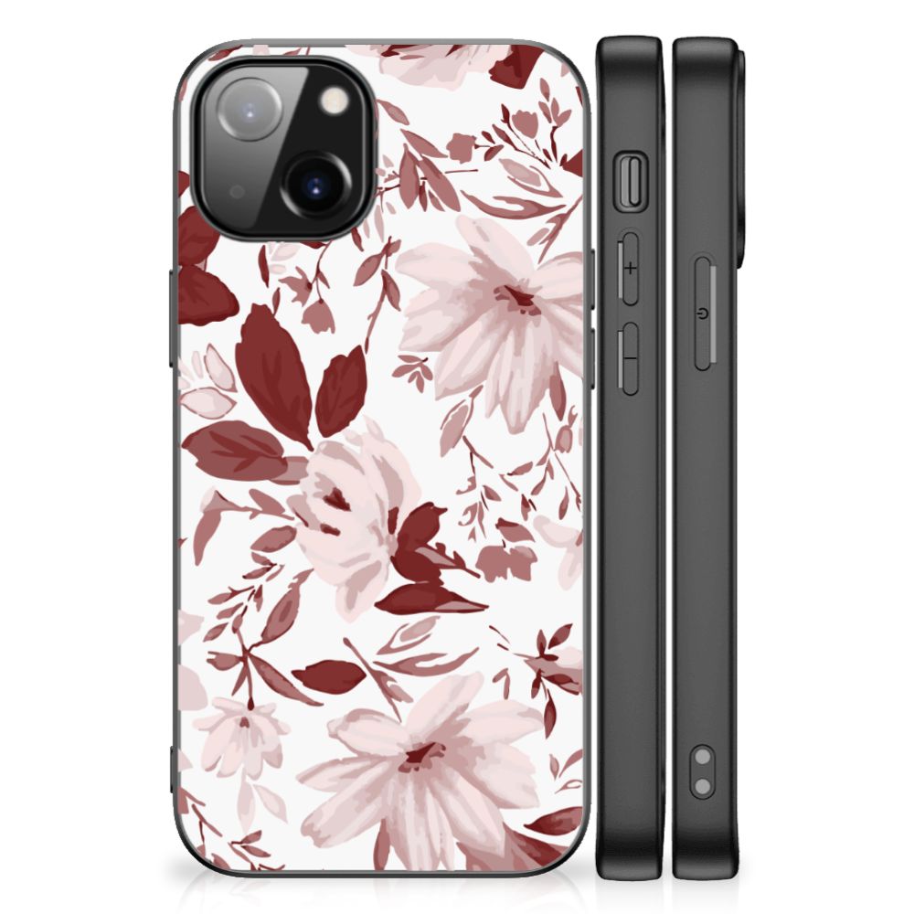 Kleurrijke Telefoonhoesje Apple iPhone 13 Watercolor Flowers B2C Telecom