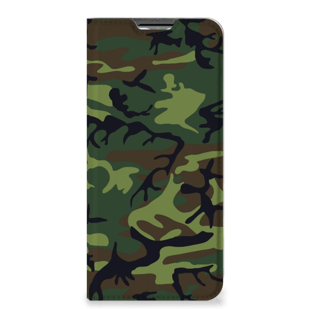 OPPO A54s | A16 | A16s Hoesje met Magneet Army Dark