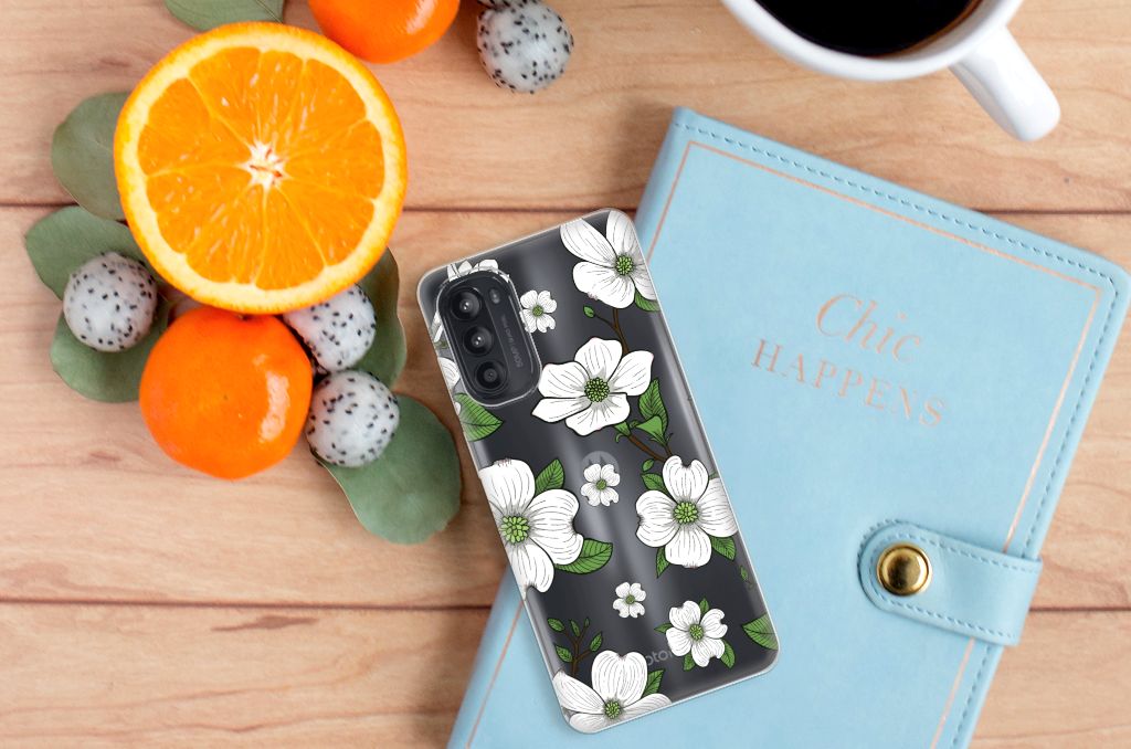 Motorola Moto G52/G82 TPU Case Dogwood Flowers