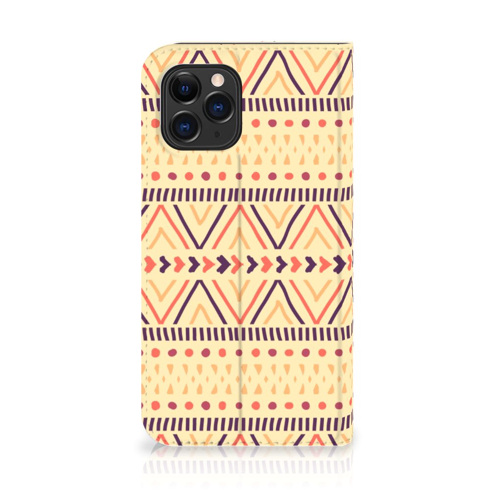 Apple iPhone 11 Pro Hoesje met Magneet Aztec Yellow