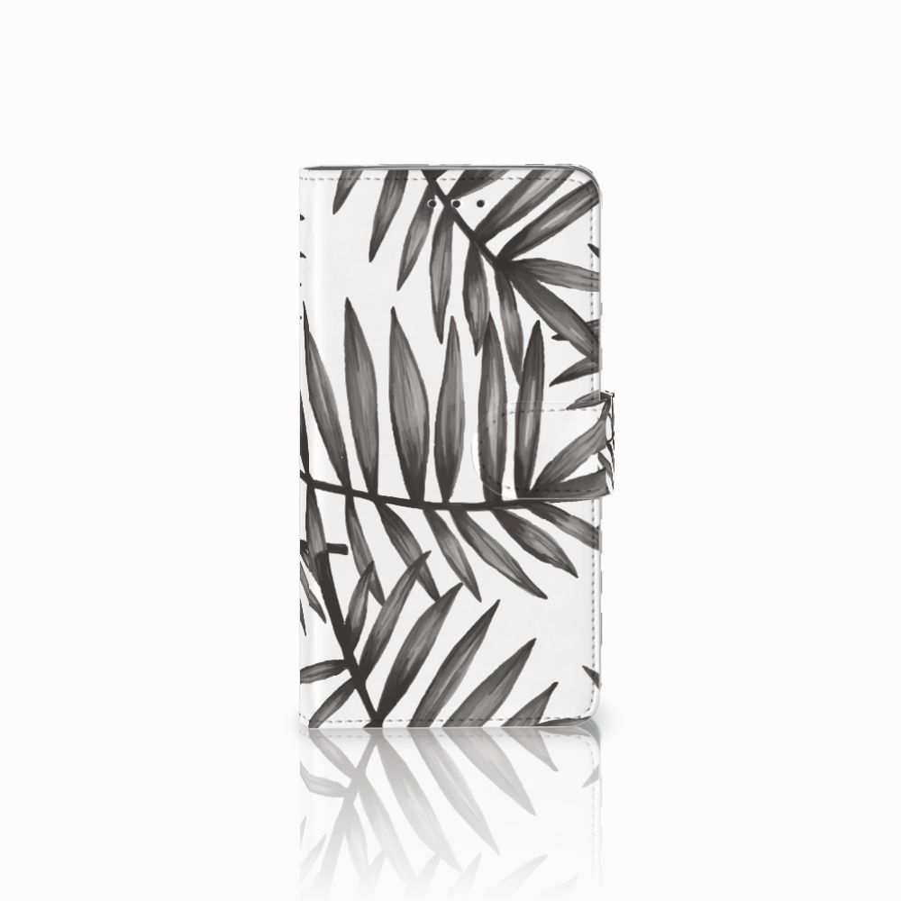 Samsung Galaxy J7 2016 Hoesje Leaves Grey