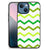 Apple iPhone 13 mini Back Case Zigzag Groen