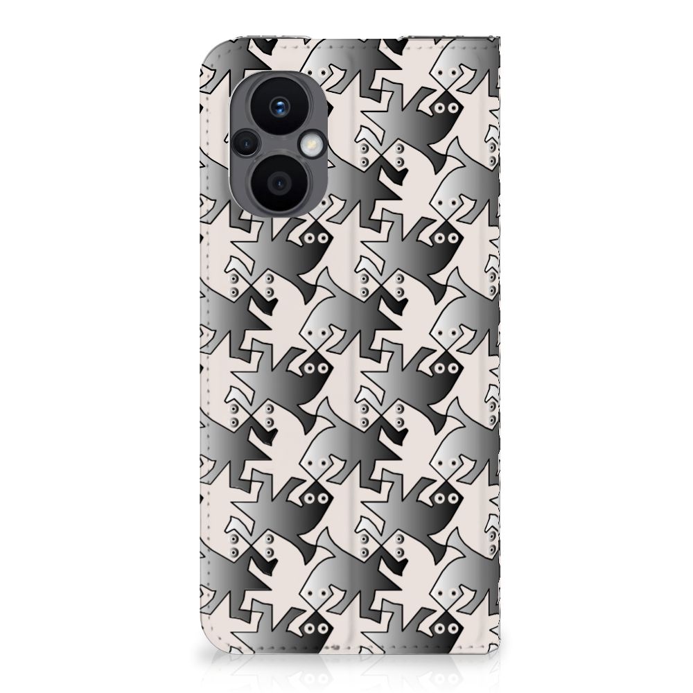 OPPO Reno8 Lite Hoesje maken Salamander Grey - B2C Telecom