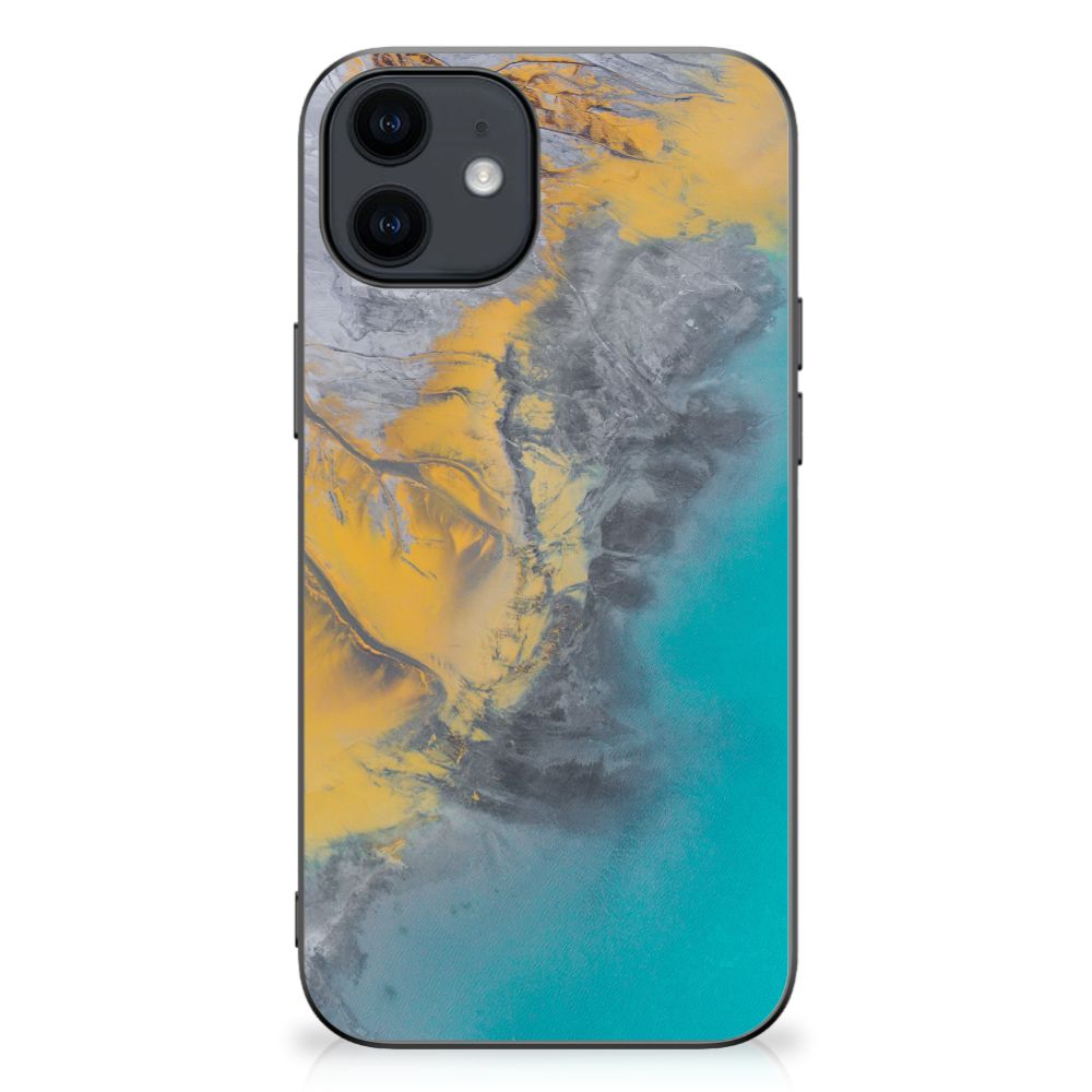 iPhone 12 Pro | 12 (6.1") Gripcase Marble Blue Gold