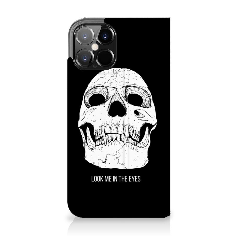 Mobiel BookCase iPhone 12 Pro Max Skull Eyes - B2C Telecom
