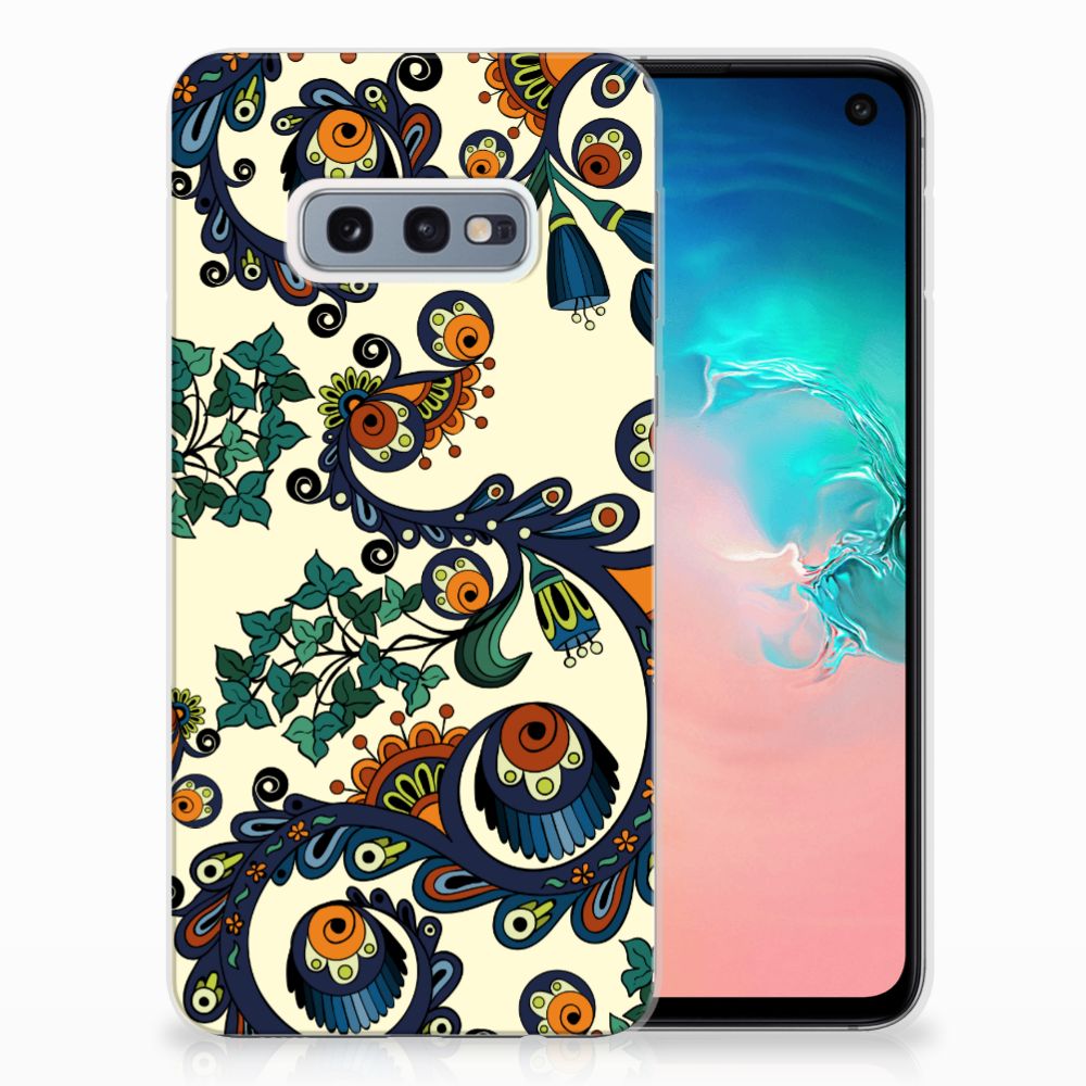 Siliconen Hoesje Samsung Galaxy S10e Barok Flower