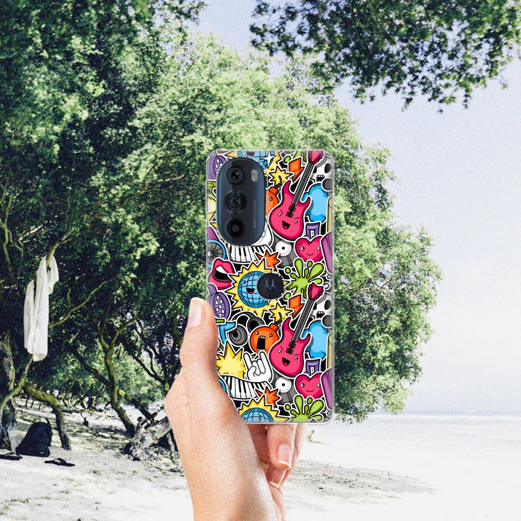 Motorola Edge 30 Pro Silicone Back Cover Punk Rock B2C Telecom