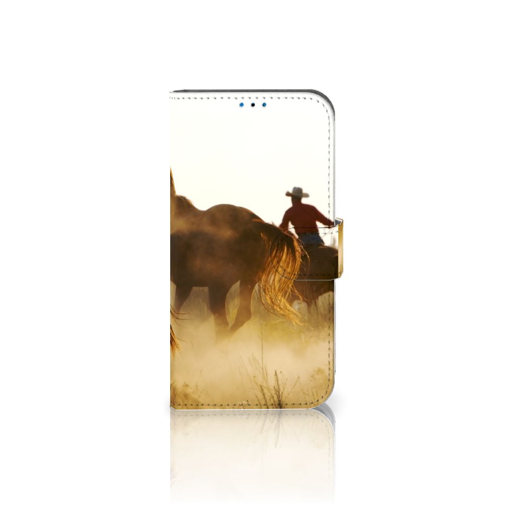 iPhone 14 Pro Telefoonhoesje met Pasjes Design Cowboy