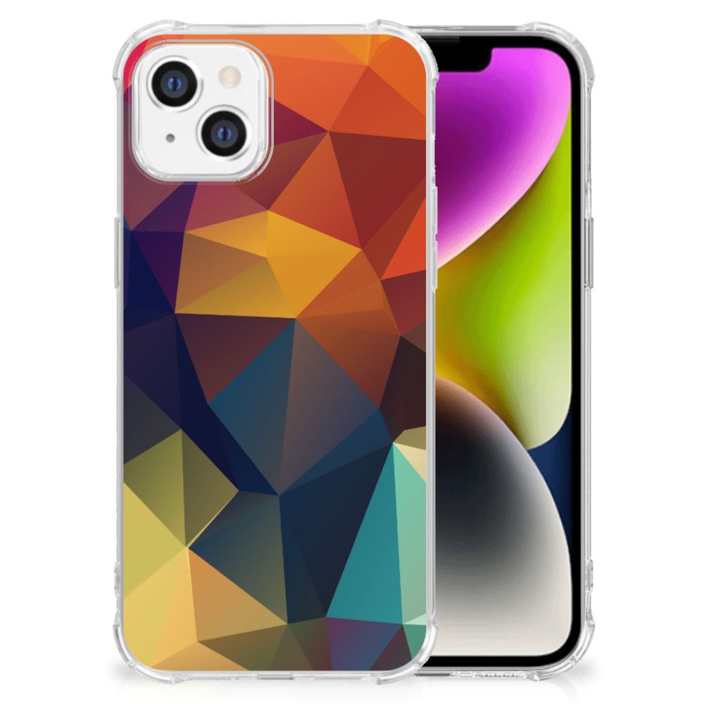 iPhone 14 Shockproof Case Polygon Color