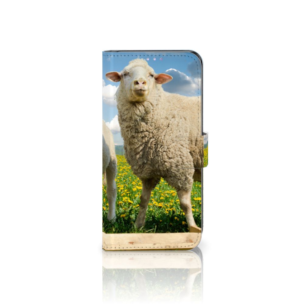 OPPO Find X3 Lite Telefoonhoesje met Pasjes Schaap en Lammetje