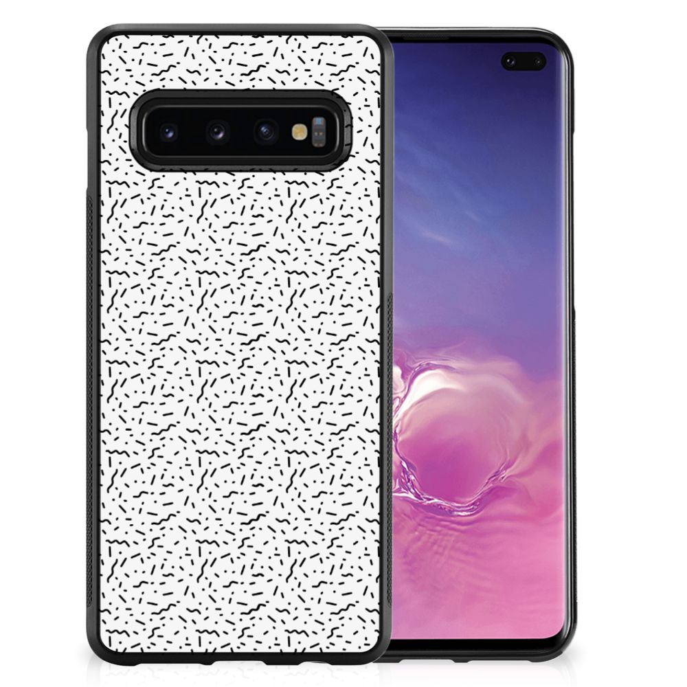 Samsung Galaxy S10+ Bumper Case Stripes Dots