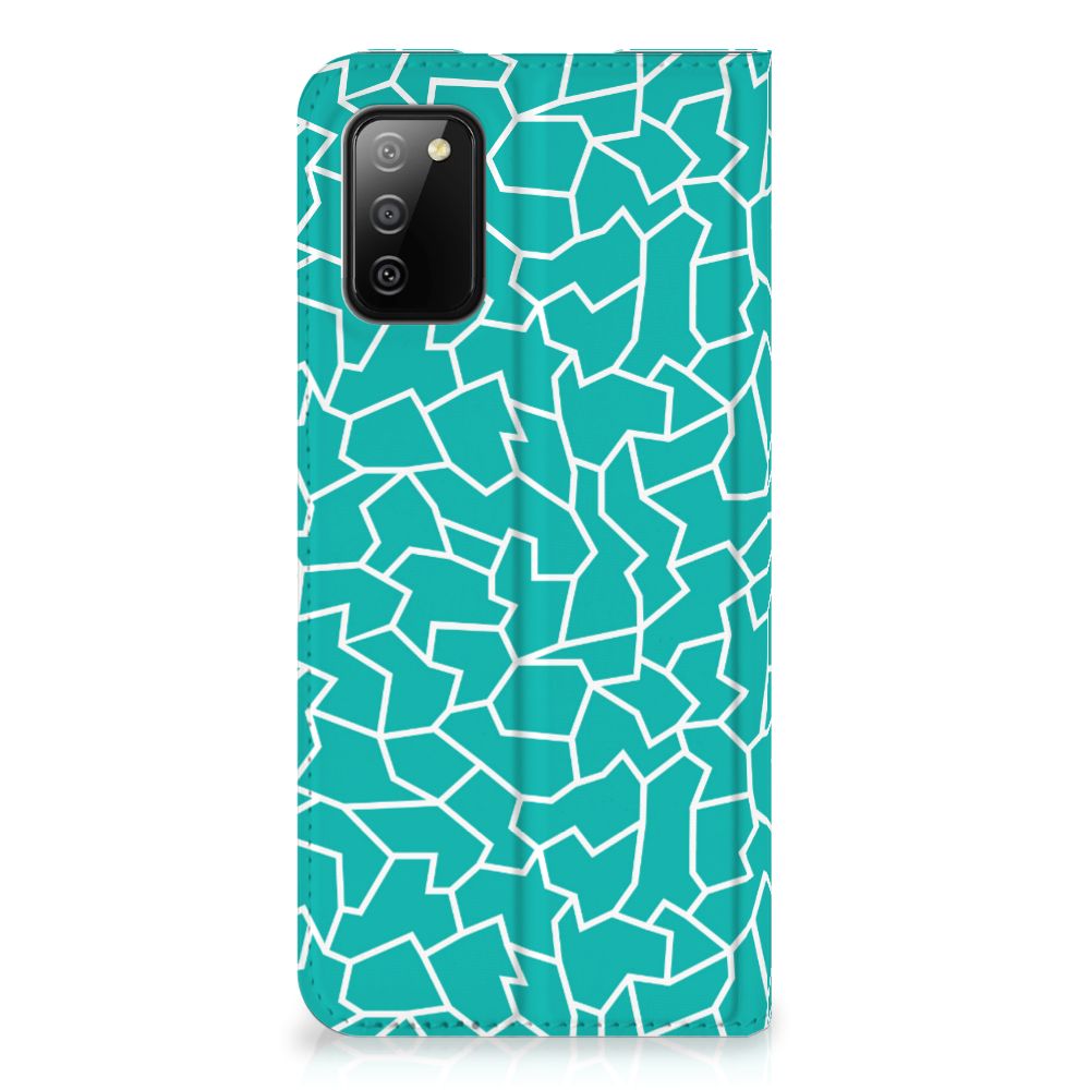Samsung Galaxy M02s | A02s Bookcase Cracks Blue - B2C Telecom